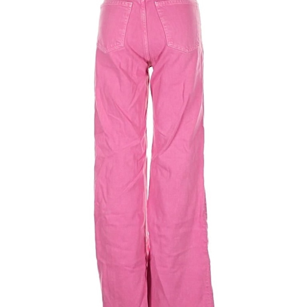 ZARA WIDE LEG PINK JEANS - Picture 2 of 3